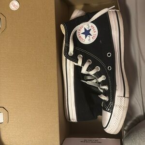 Black and white All star converse